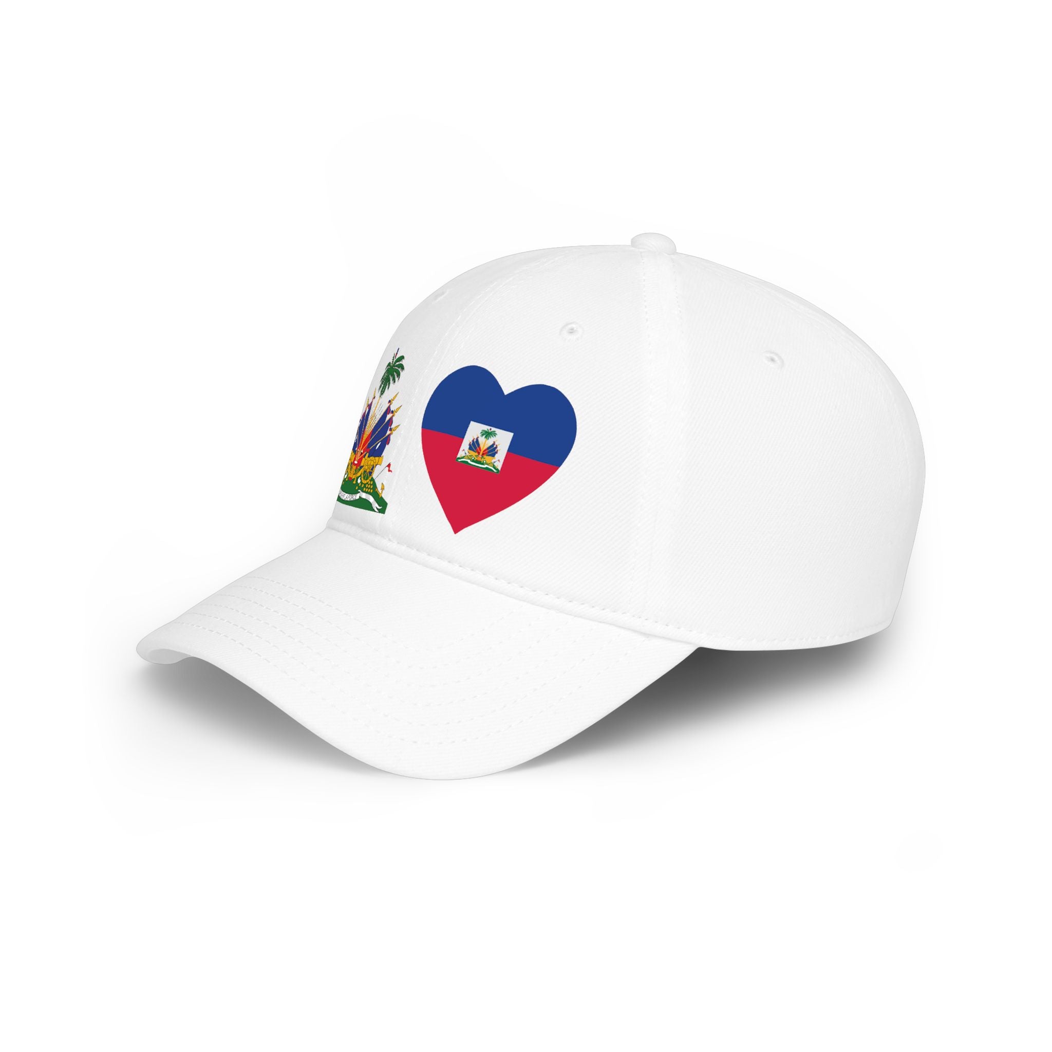 Haiti Heart Flag Baseball Cap — Haitian Crest & Heart Hat