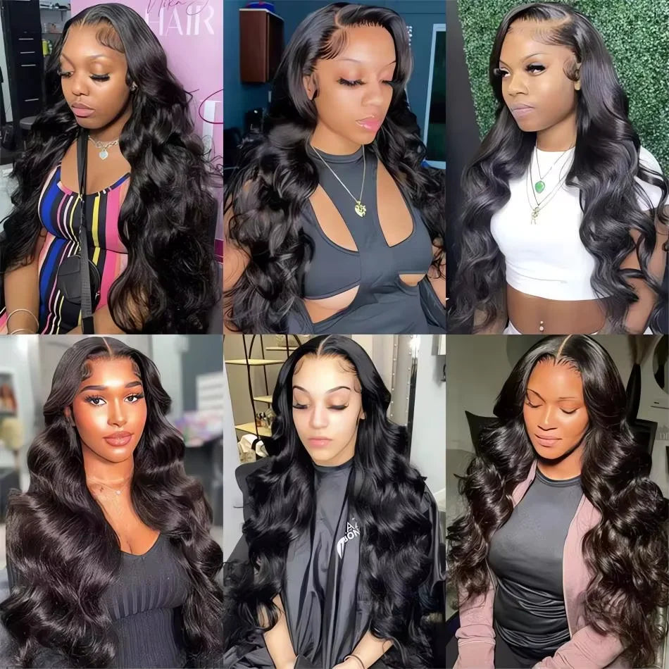 30 36 Inch 13x6 HD Transparent Lace Frontal Wig Body Wave Human Hair 13x4 Lace Front Wig Pre Plucked 300% Glueless Wig For Women