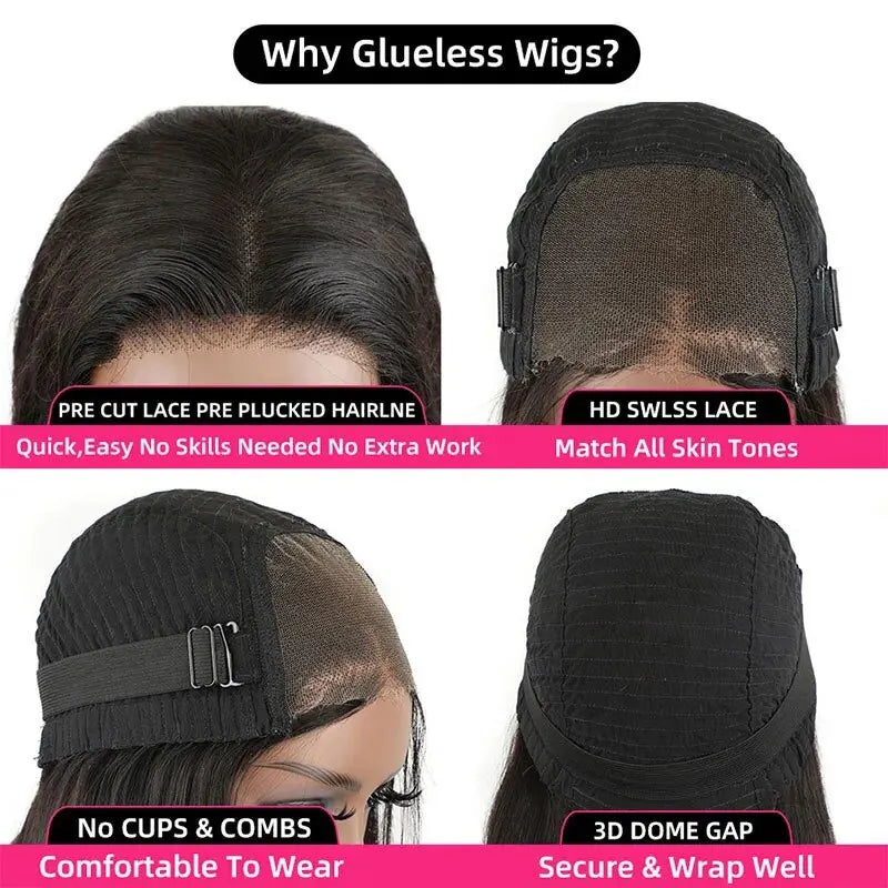 Highlight Glueless Wig 100% Human Hair Wigs Straight Highlight Lace Front Wig Human Hair Wigs For Women Pre Plucked Cheap Wigs
