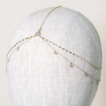Fashion Boho Crystal Head Chain Wedding Hair Accessories Elegant Headpiece Bling Bridal Forehead Chain Indian Jewelry Gifts